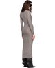 Rick Owens Rick Owens Taupe Tower Rib LS Midi Dress - 3