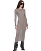 Rick Owens Rick Owens Taupe Tower Rib LS Midi Dress - 4