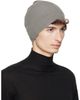 Rick Owens Rick Owens Taupe Tower Ribbed Beanie - 2