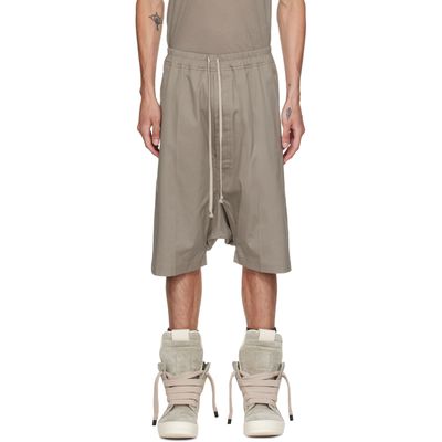 Rick Owens Rick Owens Taupe Tower Rick S Pods Shorts