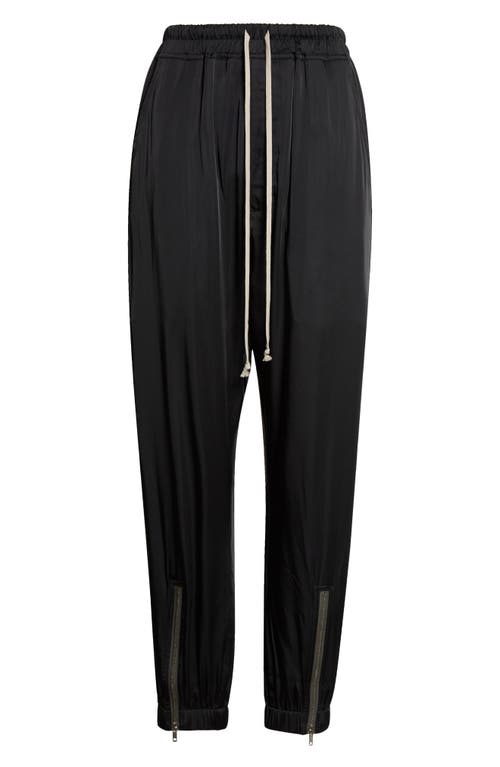 Rick Owens Rick Owens Tecuatl Satin Track Pants