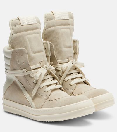 Rick Owens Rick Owens Temple Geobasket suede high-top sneakers