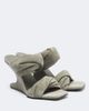 Rick Owens Rick Owens Twisted Cantilever suede wedge mules - 1