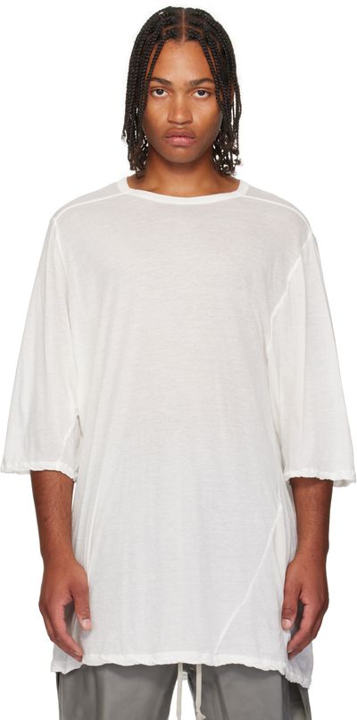Rick Owens Rick Owens White Concordians Jumbo S/S T-shirt