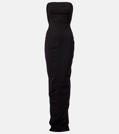 Rick Owens Rick Owens Wool-blend bustier gown
