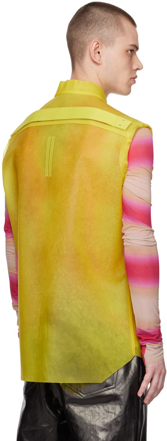 Rick Owens - Yellow Fogpocket Leather Jacket