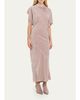 Rick Owens Seb Draped Velvet Asymmetric Short-Sleeve Midi Dress - 4
