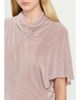 Rick Owens Seb Draped Velvet Asymmetric Short-Sleeve Midi Dress - 5