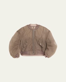 Rick Owens Secchia Flight Tulle Bomber Jacket