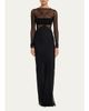 Rick Owens Semi-Sheer Seamed Combo Gown - 2