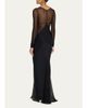 Rick Owens Semi-Sheer Seamed Combo Gown - 3