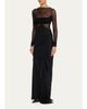Rick Owens Semi-Sheer Seamed Combo Gown - 4