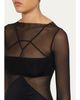 Rick Owens Semi-Sheer Seamed Combo Gown - 5