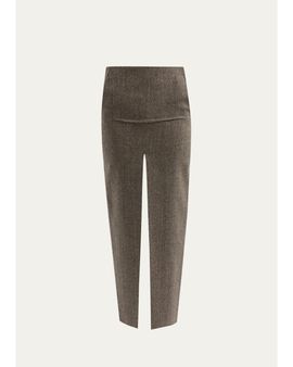 Rick Owens Sliced Wool Maxi Skirt