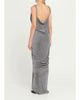 Rick Owens Strutter Drape Velvet Maxi Dress - 3