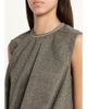 Rick Owens Subhuman Draped Melange Wool Sleeveless Top - 5