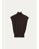 Rick Owens Turtleneck Fine Wool Knit Tank Top - 1