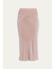 Rick Owens Velvet Bias Midi Skirt - 1
