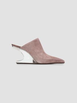 Rick Owens Women's Cantilever 8 Sabot Sharp Suede Mules
