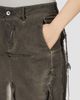 Rick Owens Women's Distressed Demin Maxi Skirt - 6