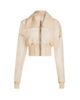 Rick Owens Women's Dracucollar Mesh Cropped Bomber Jacket - 1