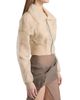 Rick Owens Women's Dracucollar Mesh Cropped Bomber Jacket - 4