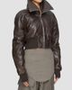 Rick Owens Women's Dracuflight Leather Zip-Up Bomber Jacket - 3