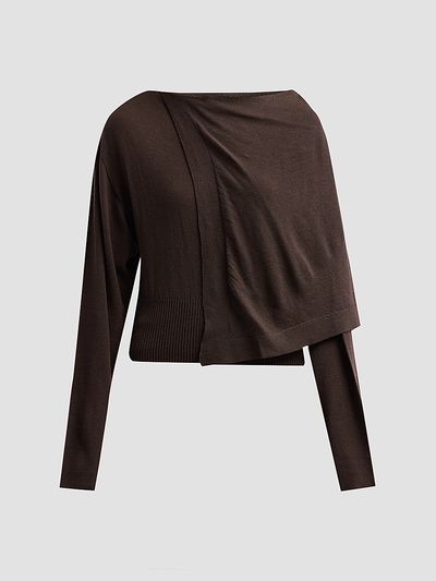 Rick Owens Women's Draped Wool Scarf Top