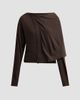 Rick Owens Women's Draped Wool Scarf Top - 6