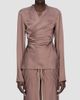 Rick Owens Women's Laura Satin Wrap T-Shirt - 1