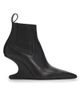 Rick Owens Women's Leather Wedge Ankle Booties - 1