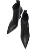 Rick Owens Women's Leather Wedge Ankle Booties - 4