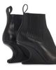 Rick Owens Women's Leather Wedge Ankle Booties - 5