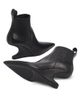 Rick Owens Women's Leather Wedge Ankle Booties - 6