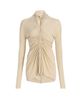 Rick Owens Women's Radiance Ruched Long-Sleeve Top - 1