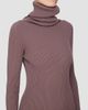 Rick Owens Women's Rib-Knit Turtleneck Maxi Dress - 4