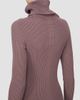 Rick Owens Women's Rib-Knit Turtleneck Maxi Dress - 5