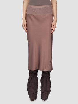 Rick Owens Women's Satin Bias Midi-Skirt