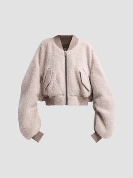 Rick Owens Women's Secchia Cropped Flight Bomber Jacket