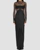 Rick Owens Women's Semi-Sheer Seamed Combo Gown - 1
