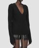 Rick Owens Women's Tommy V-Neck Alpaca Sweater - 3