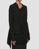 Rick Owens Women's Wool Shawl-Collar Wrap Cardigan - 3