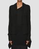 Rick Owens Women's Wool Shawl-Collar Wrap Cardigan - 8
