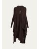 Rick Owens Wool Knit Long Wrap Cardigan - 1