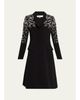 Rickie Freeman for Teri Jon Bead-Embroidered Crepe Blazer Dress - 1