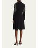 Rickie Freeman for Teri Jon Bead-Embroidered Crepe Blazer Dress - 3