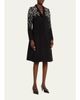 Rickie Freeman for Teri Jon Bead-Embroidered Crepe Blazer Dress - 4