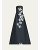 Rickie Freeman for Teri Jon Beaded Floral Mikado A-Line Gown - 1