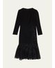 Rickie Freeman for Teri Jon Embellished Flounce Hem Dress - 1