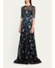 Rickie Freeman for Teri Jon Embroidered A-Line Tulle Gown - 4